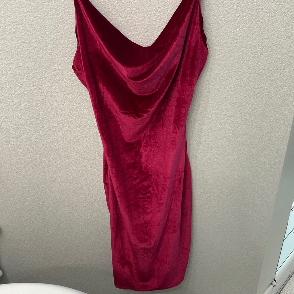 BOGO - red velvet dress
